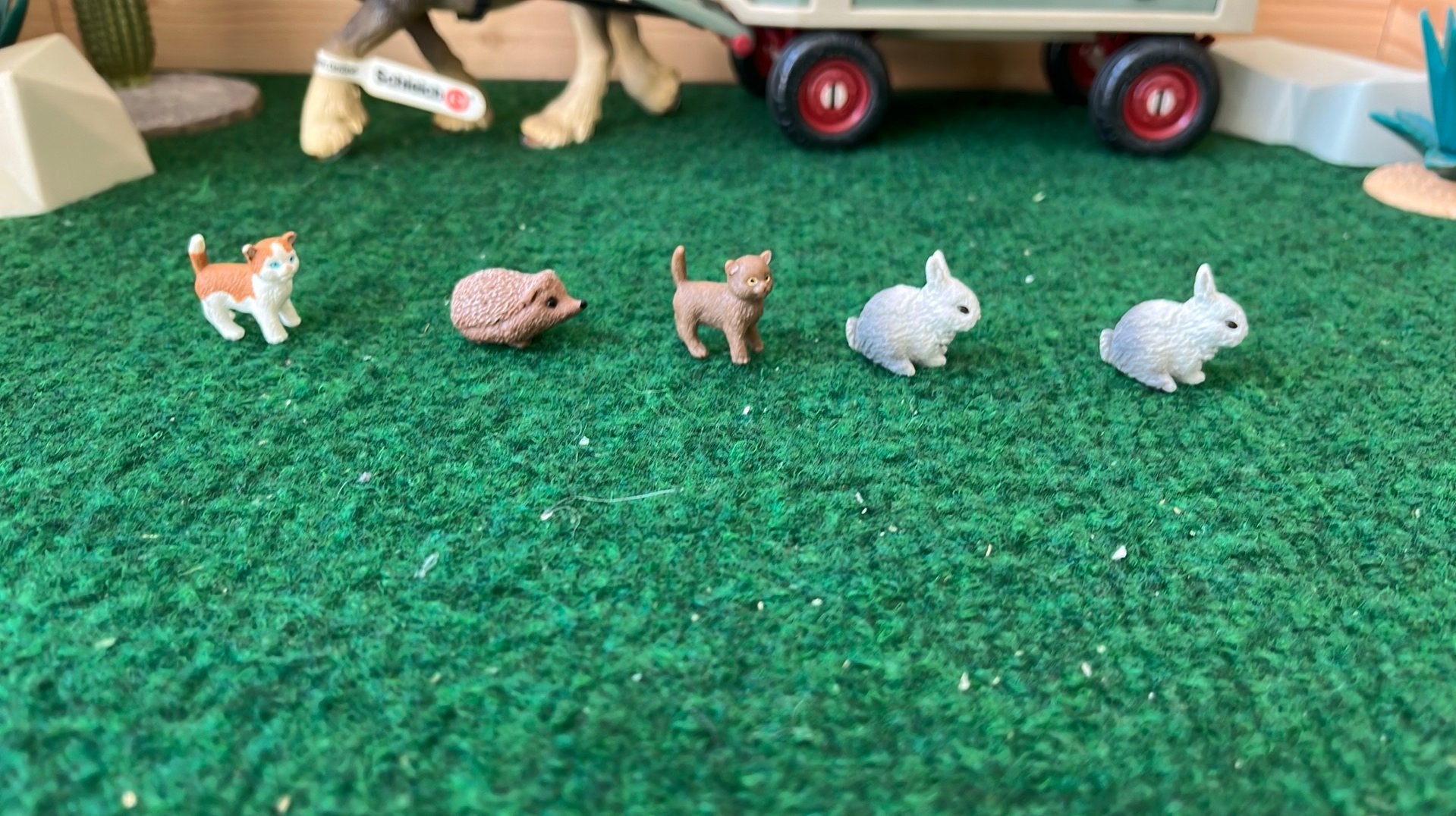 Schleich stofzuiger diertjes, Ophalen of Verzenden, Zo goed als nieuw, Overige materialen, Overige merken
