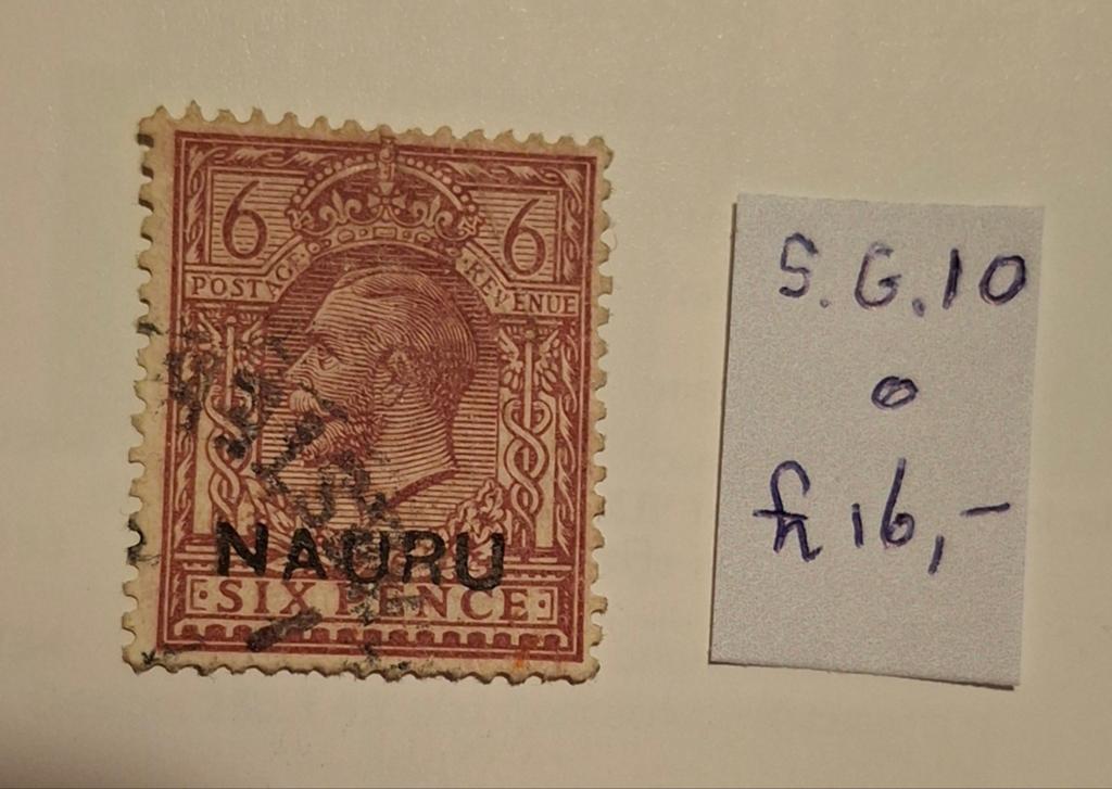 Engelse kolonie Nauru S.G. 10 gebruikt, Verzenden