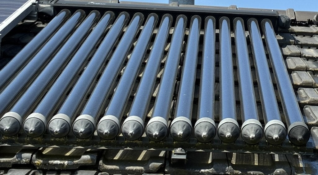 Heatpipe zonnecollector ideaal vaar bijverwarming jacuzzi, Ophalen, Gebruikt