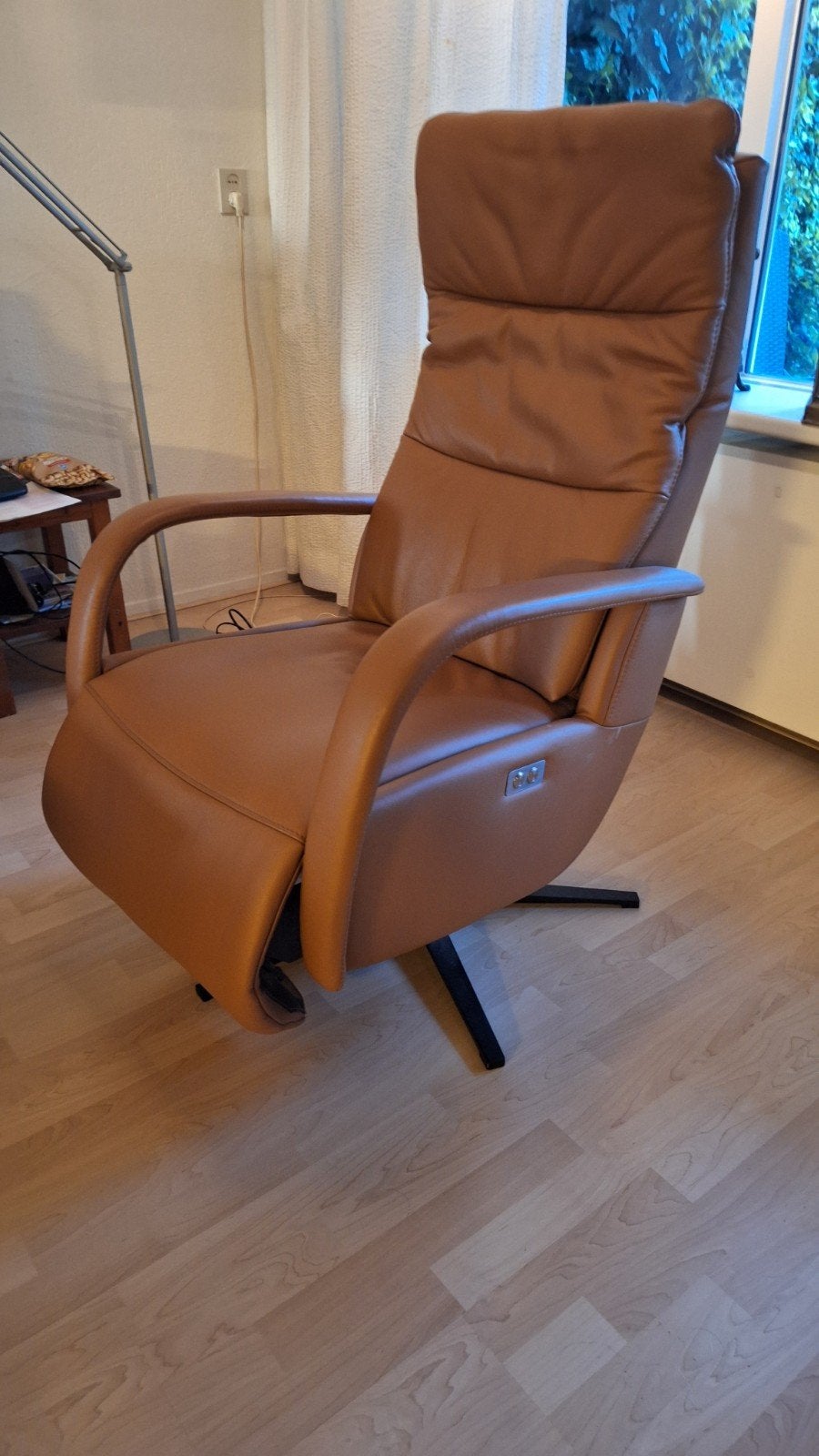 Leren sta-op stoel Prominent S-100 cognac, Bruin, Leer, Zo goed als nieuw, Eén