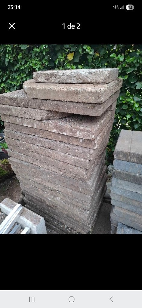 Grindtegels, Tuin en Terras, Ophalen, Gebruikt