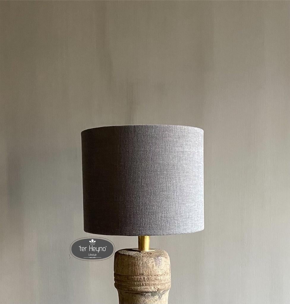 Lampenkap Polo Elephant 15cm Aura Peeperkorn kap stoer sober, Verzenden, Nieuw, Grijs, Rond