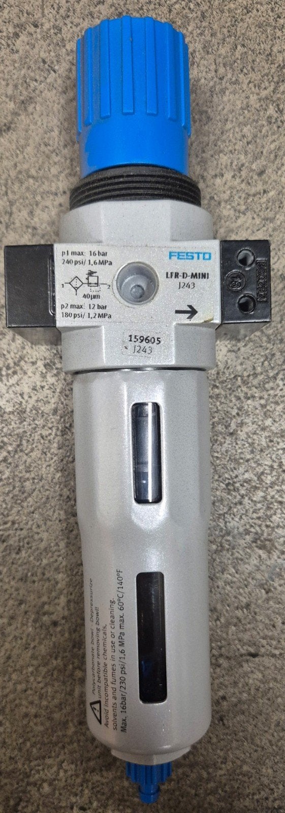 Festo LFR-D-MINI Filterregelaar - Nieuwstaat, Doe-het-zelf en Verbouw, Compressors, Ophalen of Verzenden