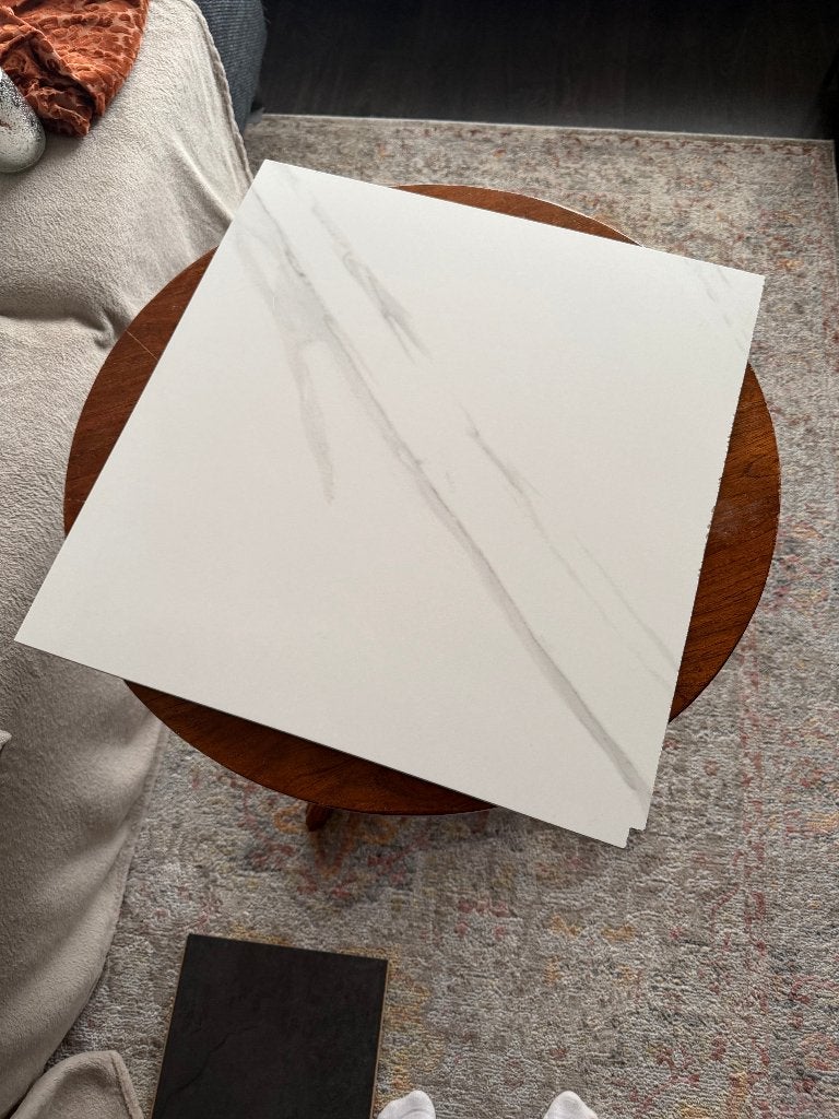 Vloer / Wandtegel Blanco Keramiek Marmerlook, Doe-het-zelf en Verbouw, Tegels, Ophalen, 60 cm of meer, Zo goed als nieuw, 10 m² of meer