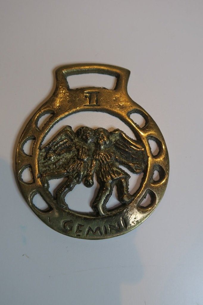 Metalen hanger embleem Horoscoop Gemini Tweelingen, Ophalen of Verzenden