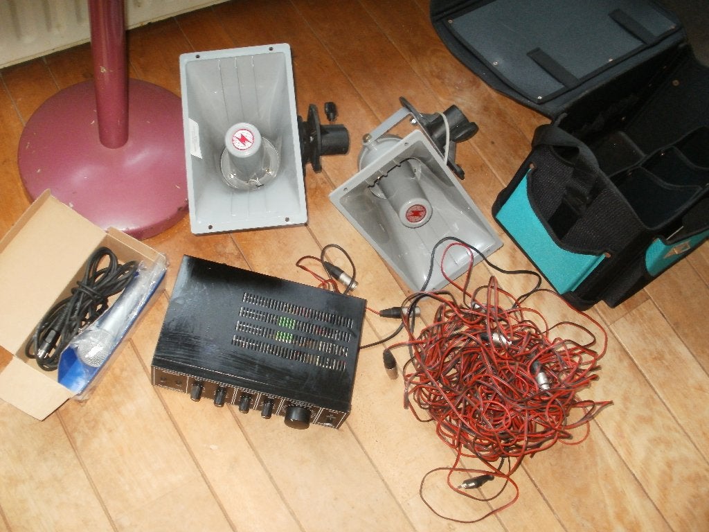 geluidsinstallatie, werkt, PA 400, merk Monacor, Ophalen of Verzenden, Gebruikt, Minder dan 500 watt