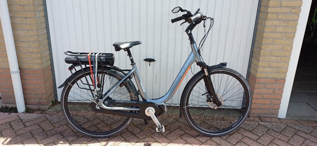 Stella Livorno electrische fiets dames model Ebike, Gebruikt, 47 tot 51 cm, 50 km per accu of meer, Ophalen