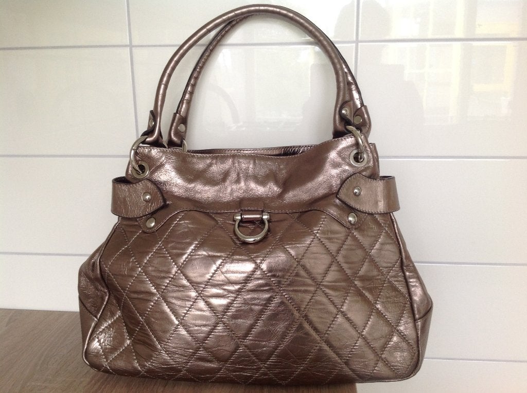Echte Leren Schoudertas / shopper, Verzenden, Zo goed als nieuw, Shopper