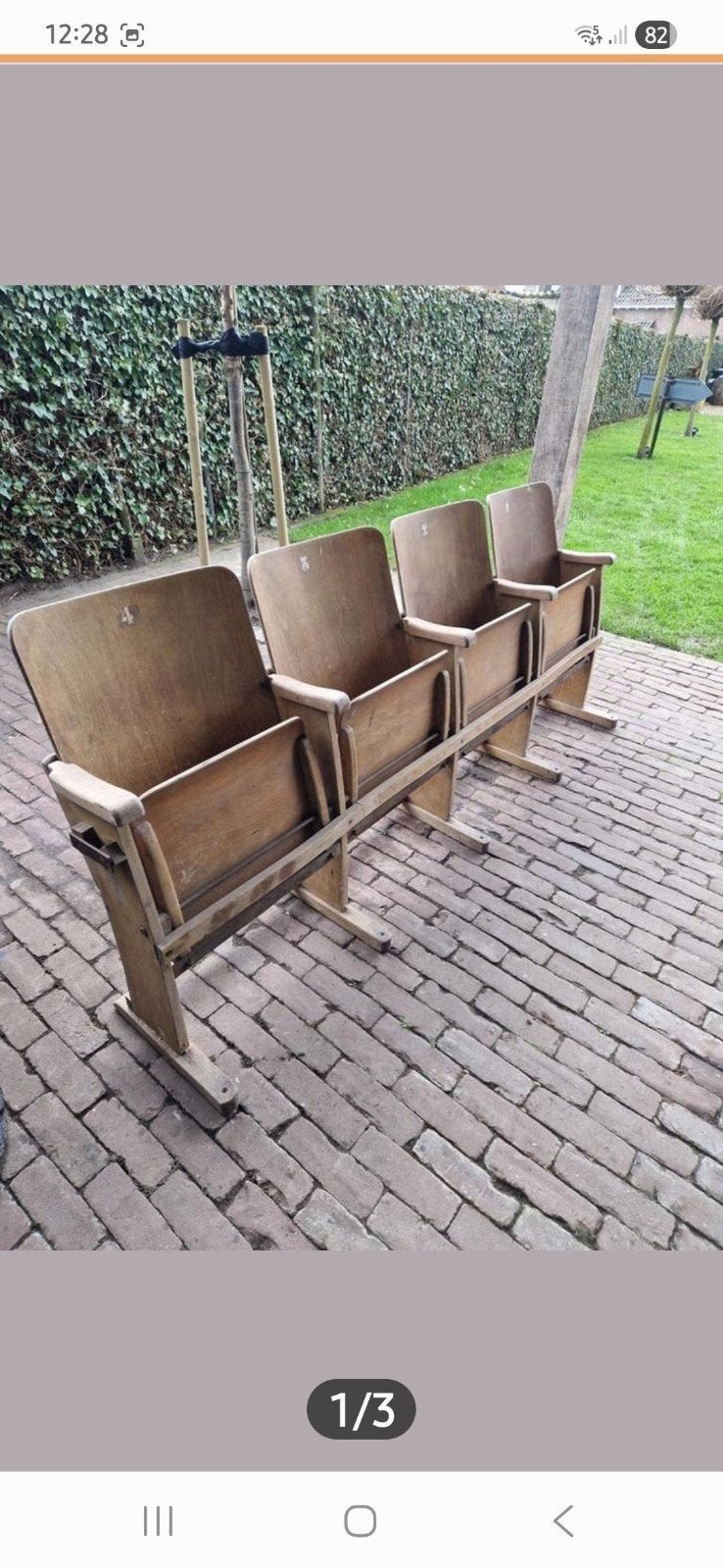 Bioscoop stoelen, Ophalen