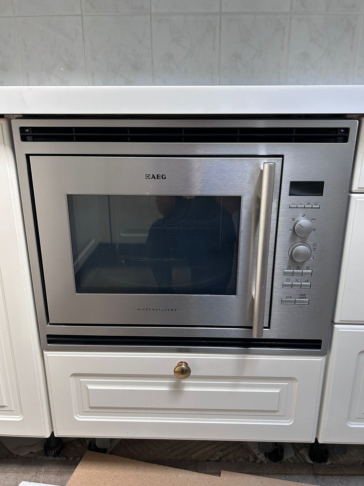 AEG Combi Oven Magnetron - Beschikbaar vanaf 23 juli, Witgoed en Apparatuur, Magnetrons, Ophalen, Combimagnetron, Gebruikt, 60 cm of meer