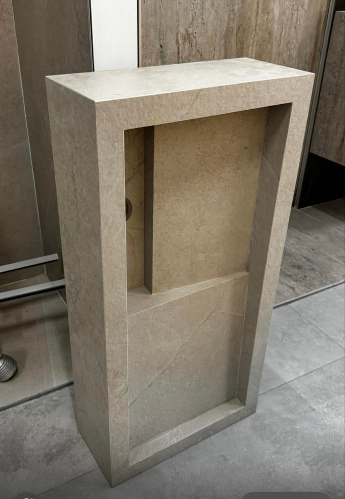 Moderne wasbak van steen/keramiek, Beige, Nieuw, Ophalen of Verzenden, Modern