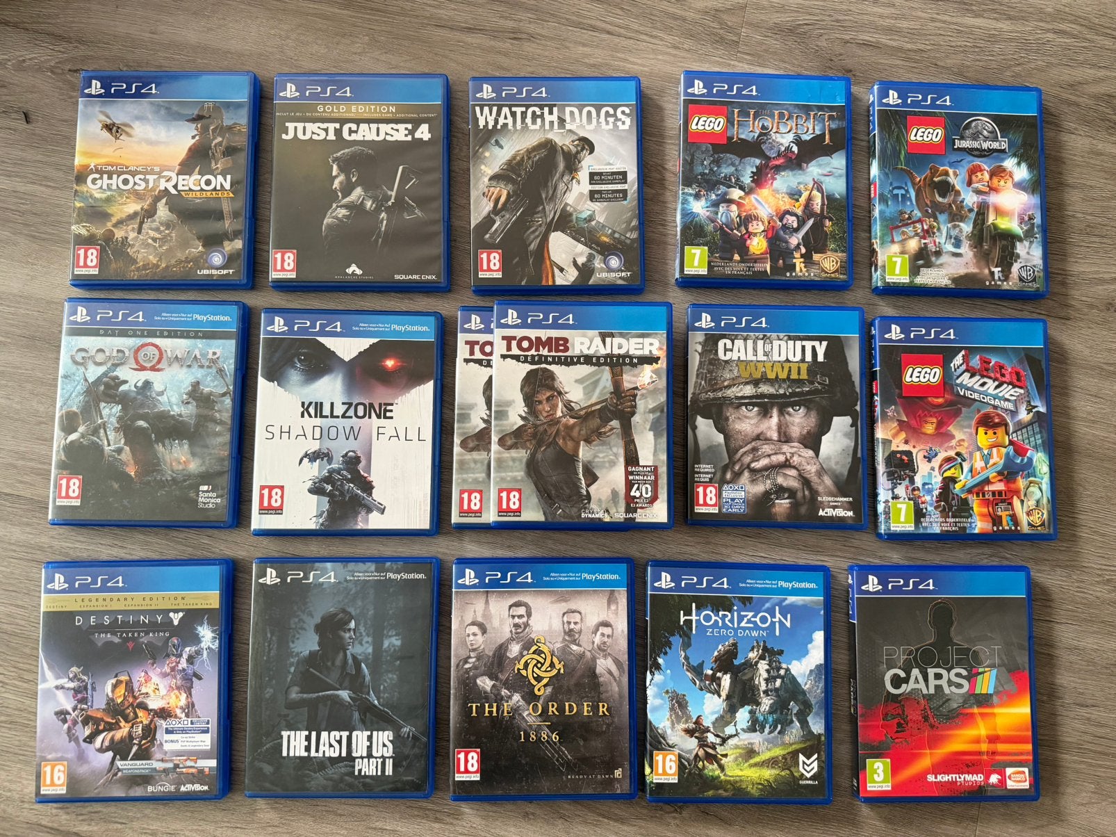 16x playstation 4 games, Avontuur en Actie, 1 speler, Ophalen of Verzenden, Zo goed als nieuw