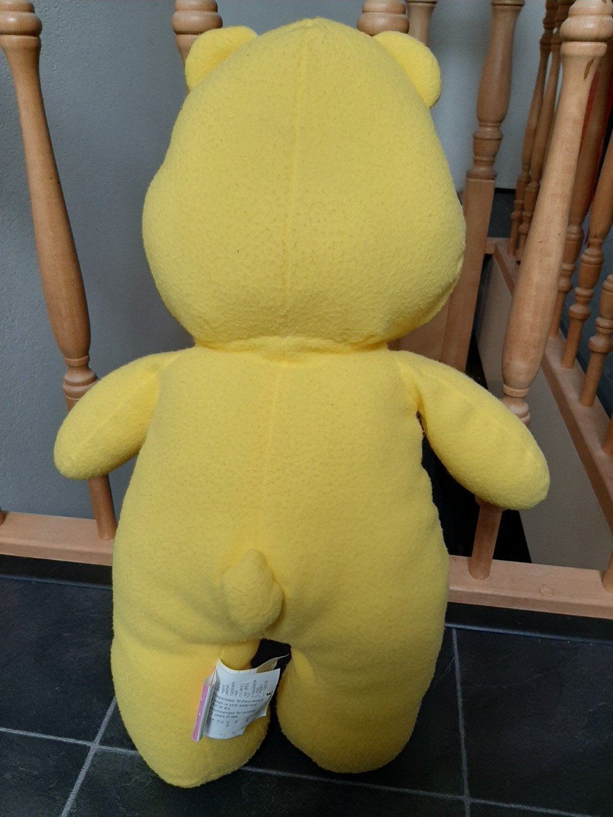 Grote gele care bears troetelbeer knuffel 70 cm, Ophalen of Verzenden