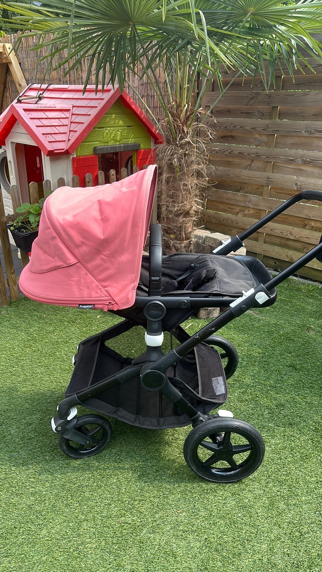 Bugaboo 3 fox roze kap, Ophalen, Gebruikt