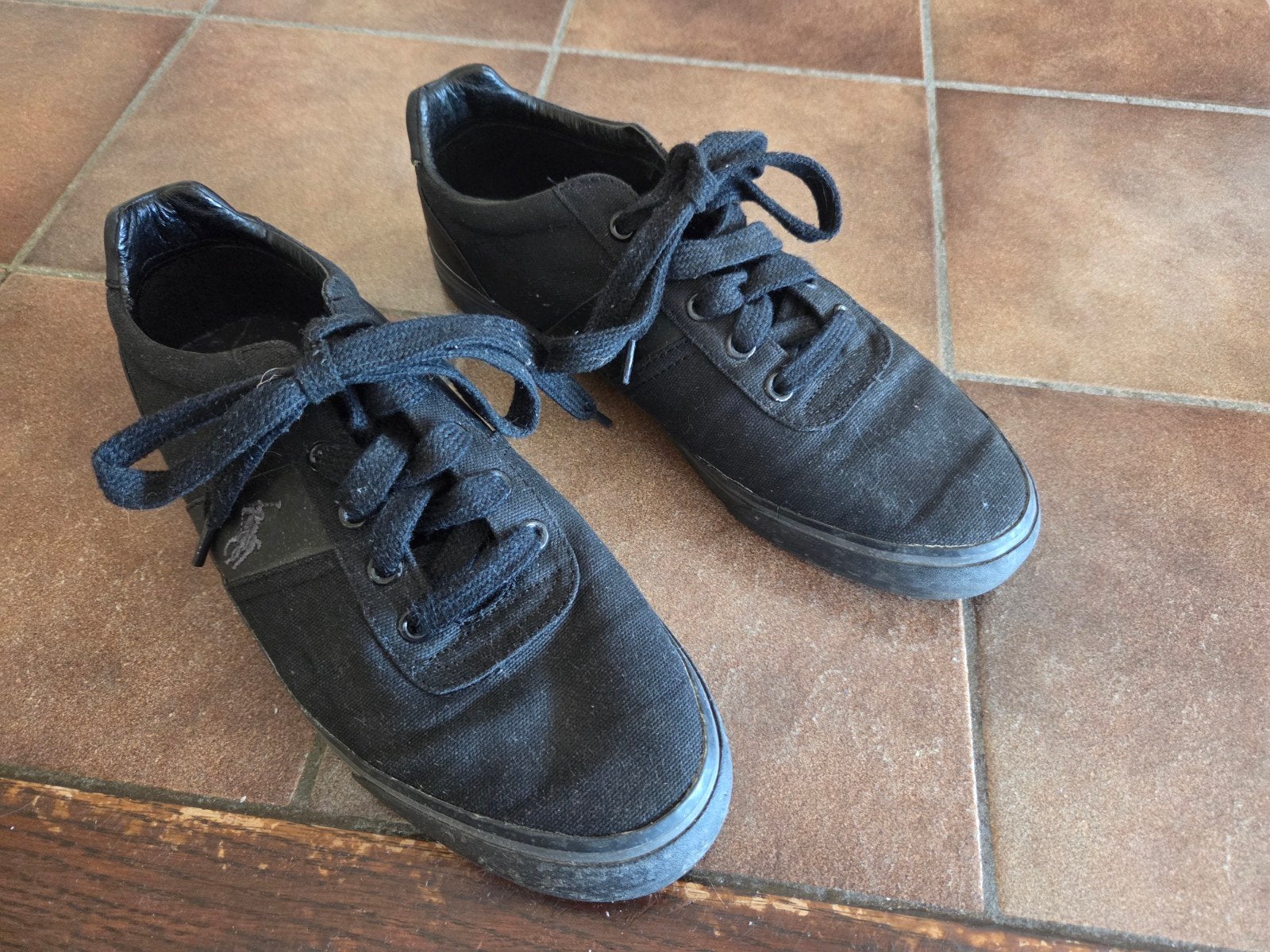 Polo by Ralph Lauren sneakers, Zwart, Ophalen of Verzenden, Polo by Ralph Lauren, Gedragen