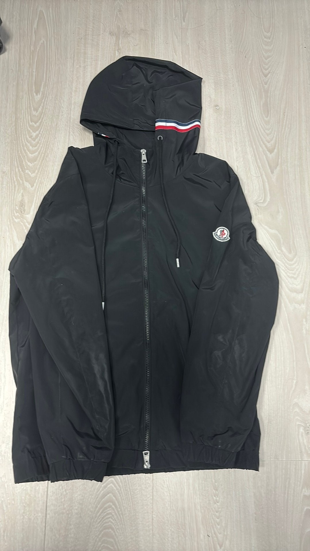 moncler windbreaker M, Ophalen of Verzenden, Zo goed als nieuw, Zwart