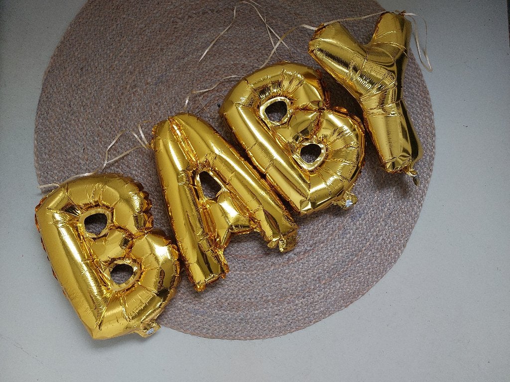 Versiering geboorte van een kind - folieballon baby, Hobby en Vrije tijd, Feestartikelen, Ophalen of Verzenden, Gebruikt, Versiering