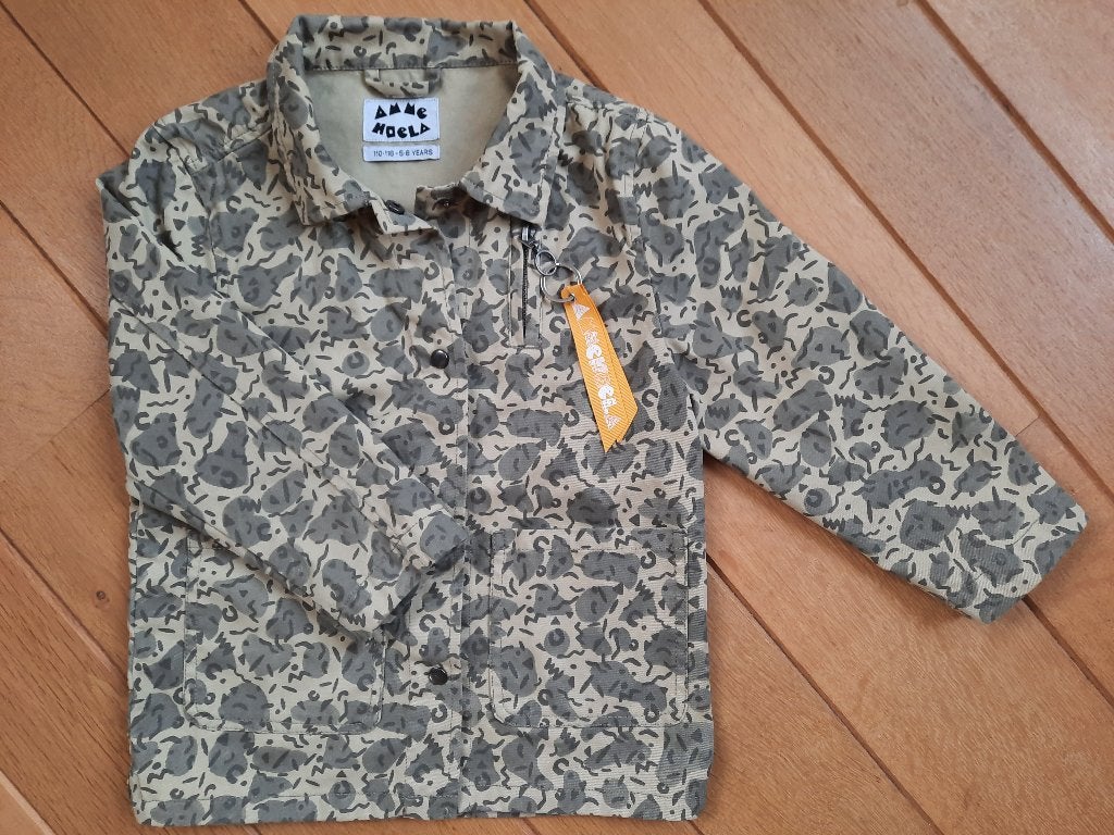 AMMEHOELA jasje bloes khaki groen maat 110 / 116 - nieuw -, Meisje, Nieuw, Ophalen of Verzenden, Ammehoela