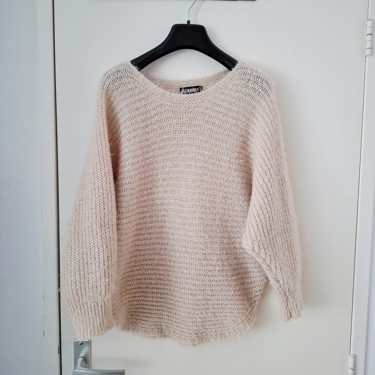 SCAMM, beige trui met driekwart mouw - maat M/L, Maat 38/40 (M), Beige, Ophalen of Verzenden, Zo goed als nieuw