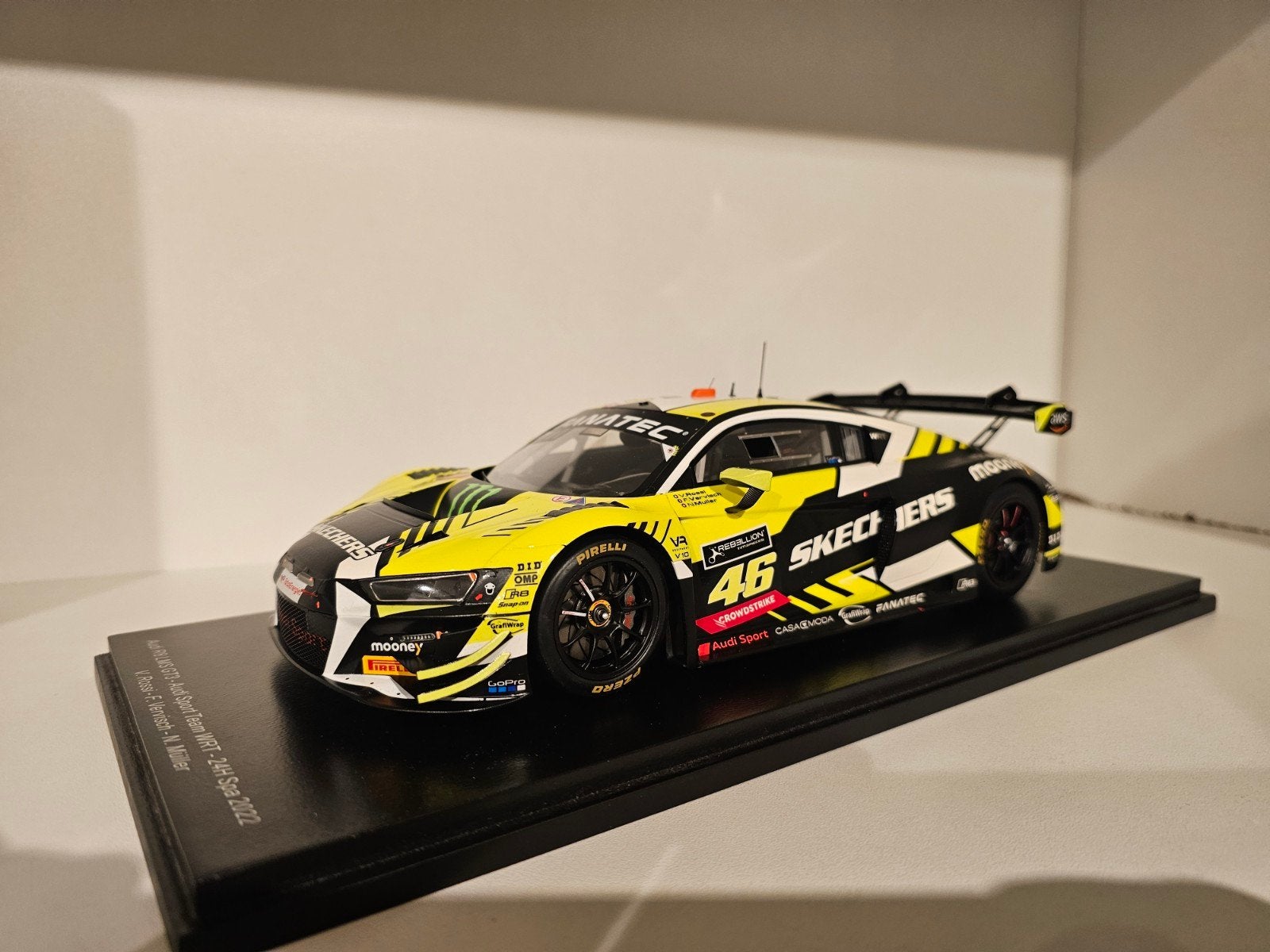 SPARK AUDI R8 LMS GT3 V. Rossi 24H Spa 2022, Ophalen of Verzenden, Zo goed als nieuw, Auto