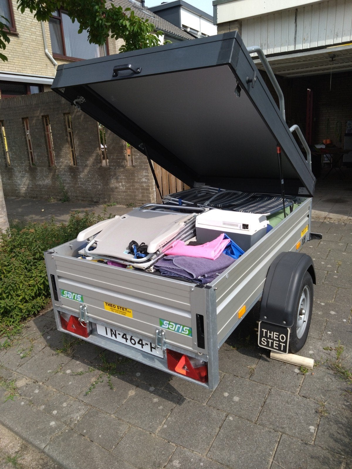 Saris Aanhanger met huif en imperiaal, Auto diversen, Aanhangers en Bagagewagens, Ophalen, Gebruikt