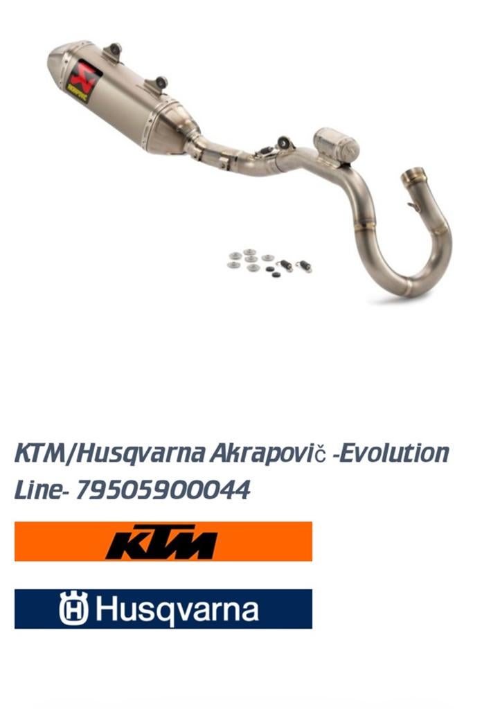 Akrapovic uitlaat systeem KTM 250 sxf gasgas husqvarna 19-22, Ophalen of Verzenden