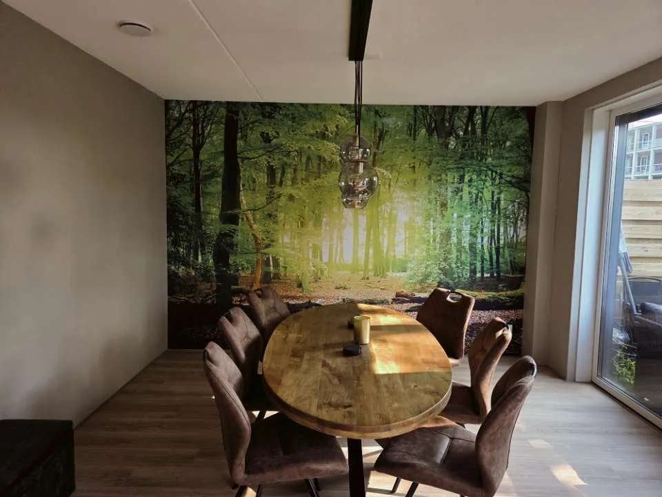 Nieuw PVC- Fotobehang Bos 279,5 x 262,5 cm, Ophalen, Overige merken, Modern, Fotobehang