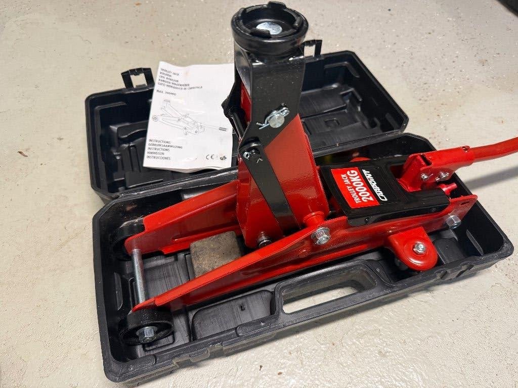 Hydraulische Auto/Caravankrik Carpoint 2000 kg ongebruikt, Ophalen, Nieuw, Hydraulisch, Garagekrik