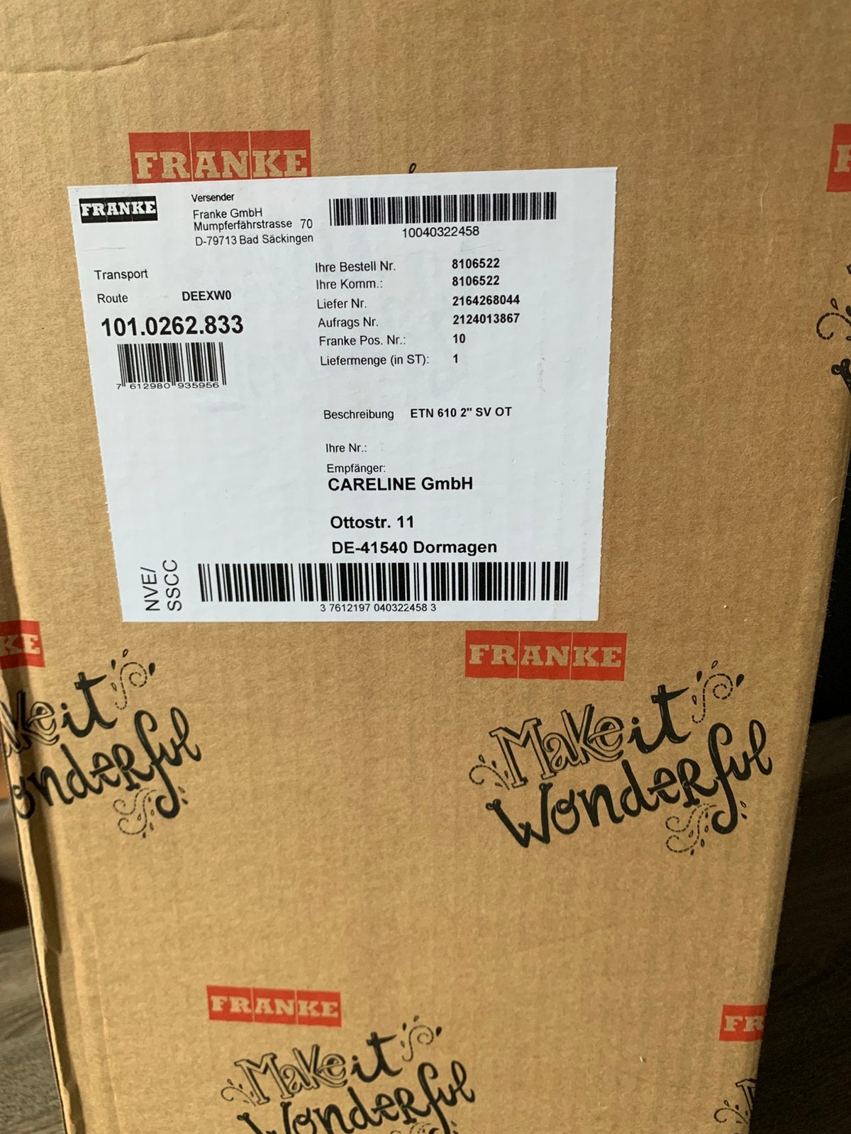 Nieuwe Franke gootsteen / keuken wasbak nog in de doos., Ophalen of Verzenden, Nieuw