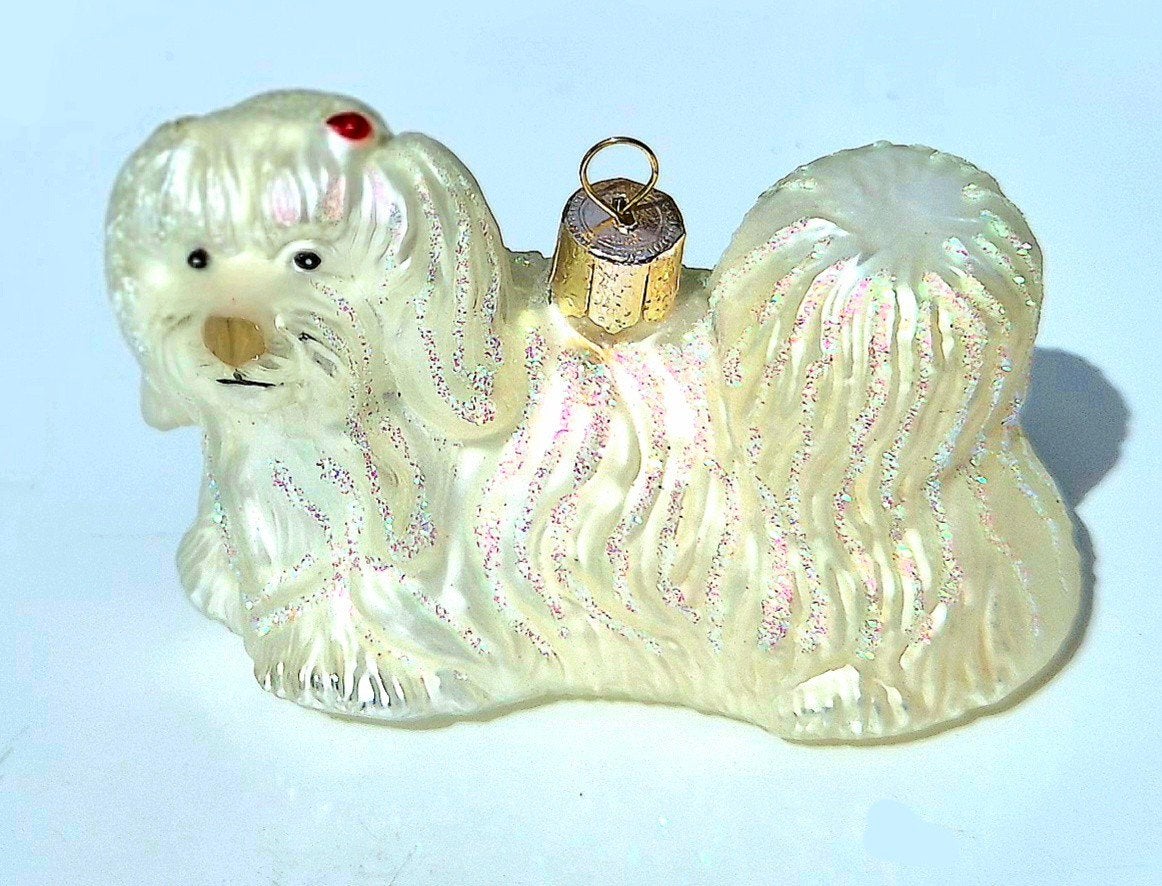 3 kerstbal hondjes versiering chihuahua Maltezer retriever, Diversen, Ophalen of Verzenden, Nieuw