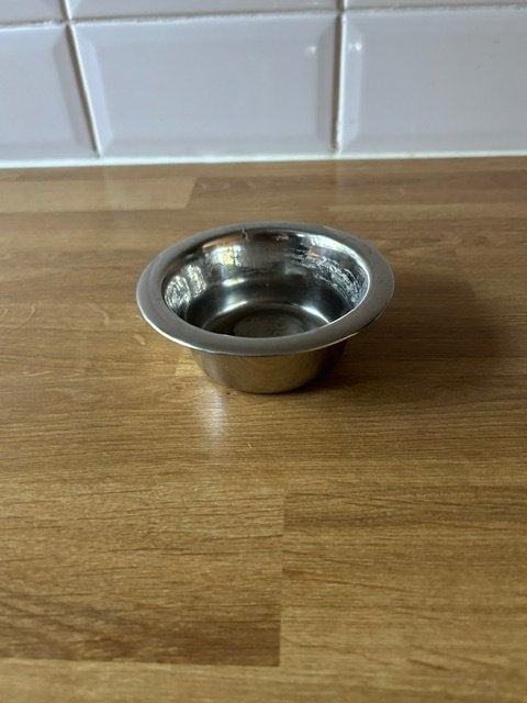 J25-rvs honden schaaltje doorsnede 11cm, Dieren en Toebehoren, Ophalen of Verzenden, Gebruikt