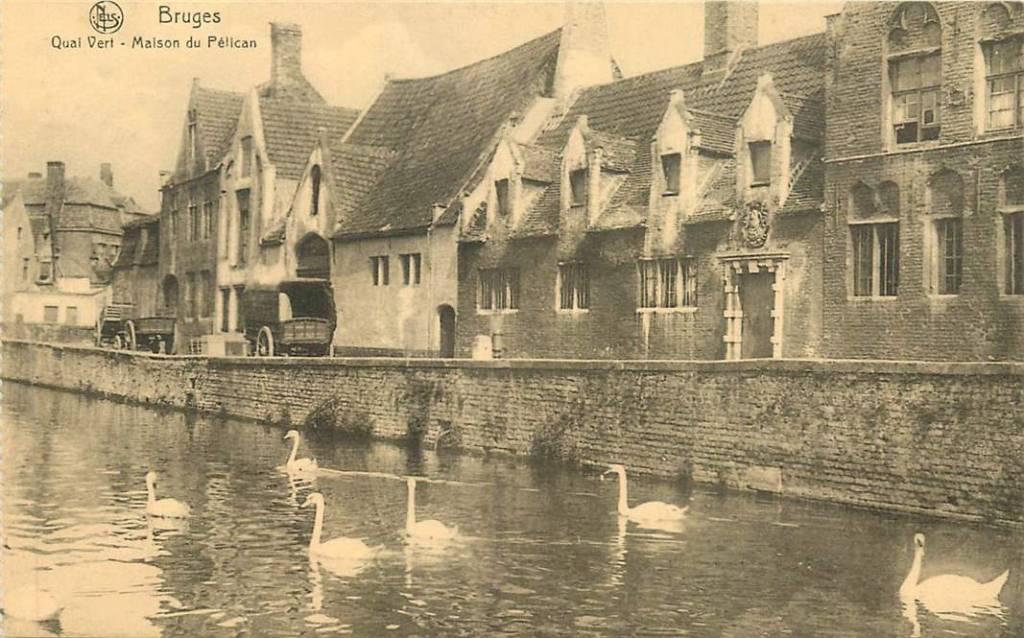 381-230-023 Bruges Maison du Pelican, Verzenden, Voor 1920, Overig Europa