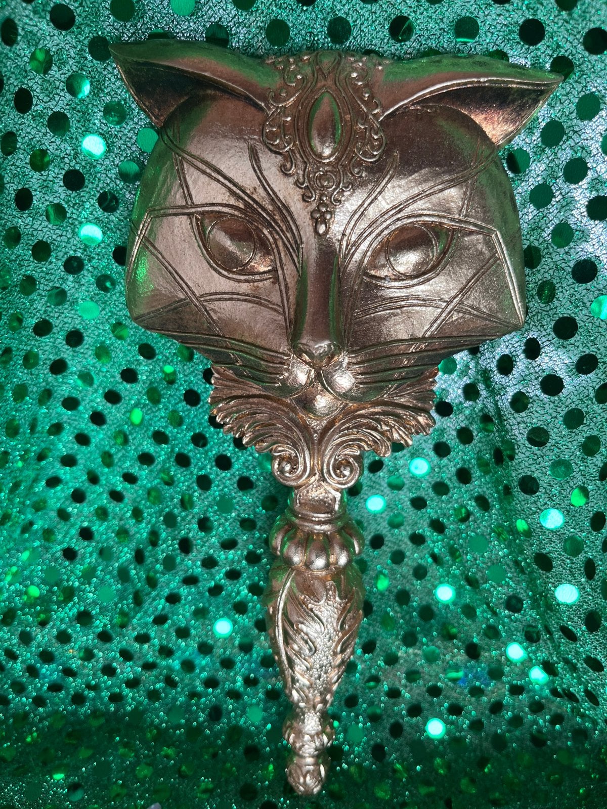 Baroque Gouden Handspiegel - Cleopatra Kat / Sfinx - 23cm, Ophalen of Verzenden, Nieuw