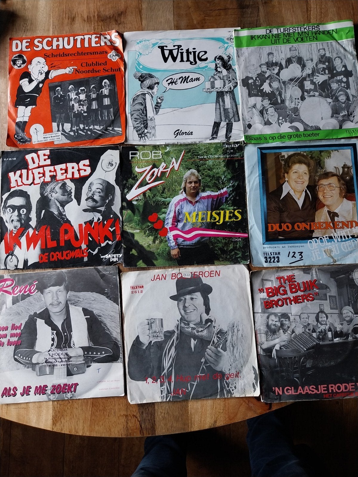Collectie van 9 Nederlandstalige Vinyl Singles (Gebruikt), Ophalen of Verzenden, Gebruikt, Nederlandstalig