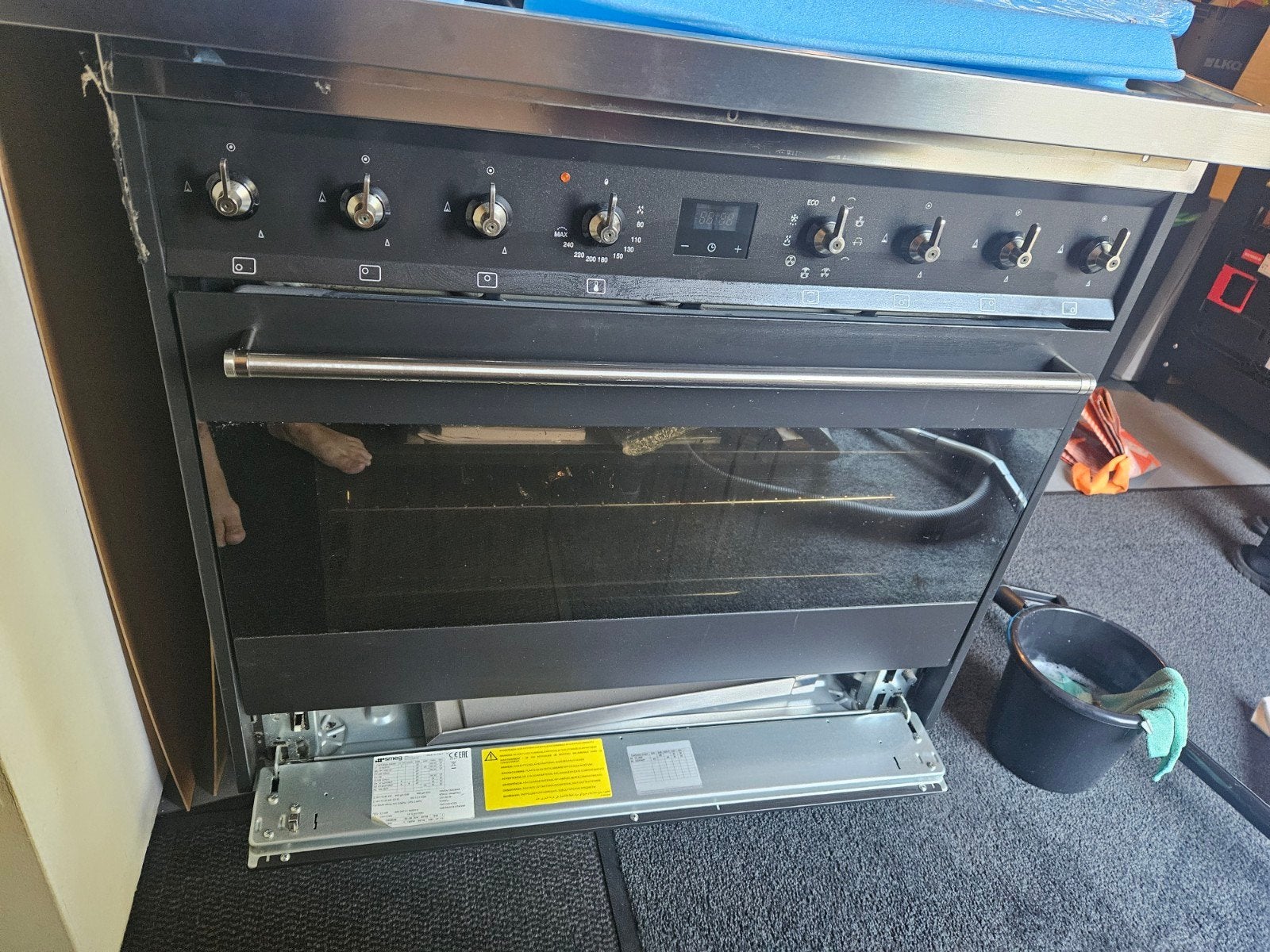 SMEG 6 PITS FORNUIS MEGA COMPLEET, Ophalen, 60 cm of meer, Gas, Vrijstaand