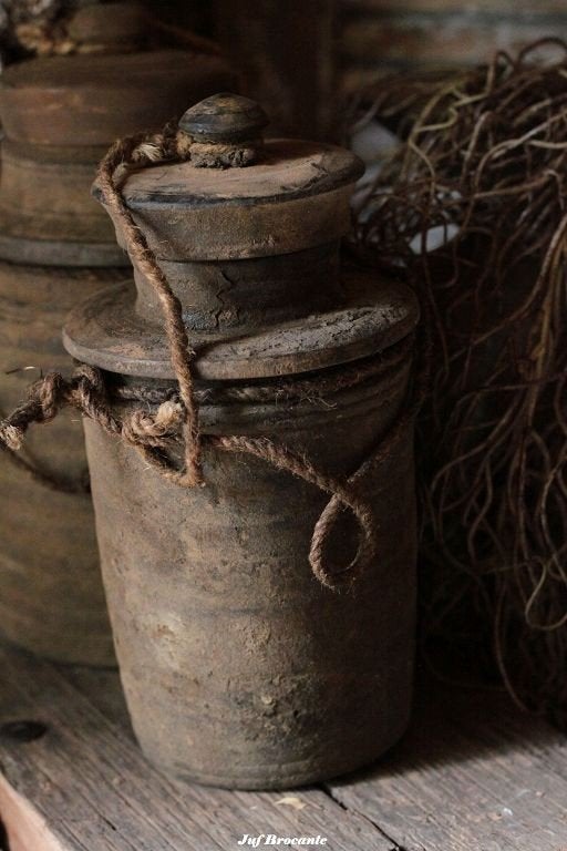 Nepalese kruik met deksel / sober en stoer, Www.jufbrocante.nl, Www.jufbrocante.nl, Nieuw, Ophalen of Verzenden