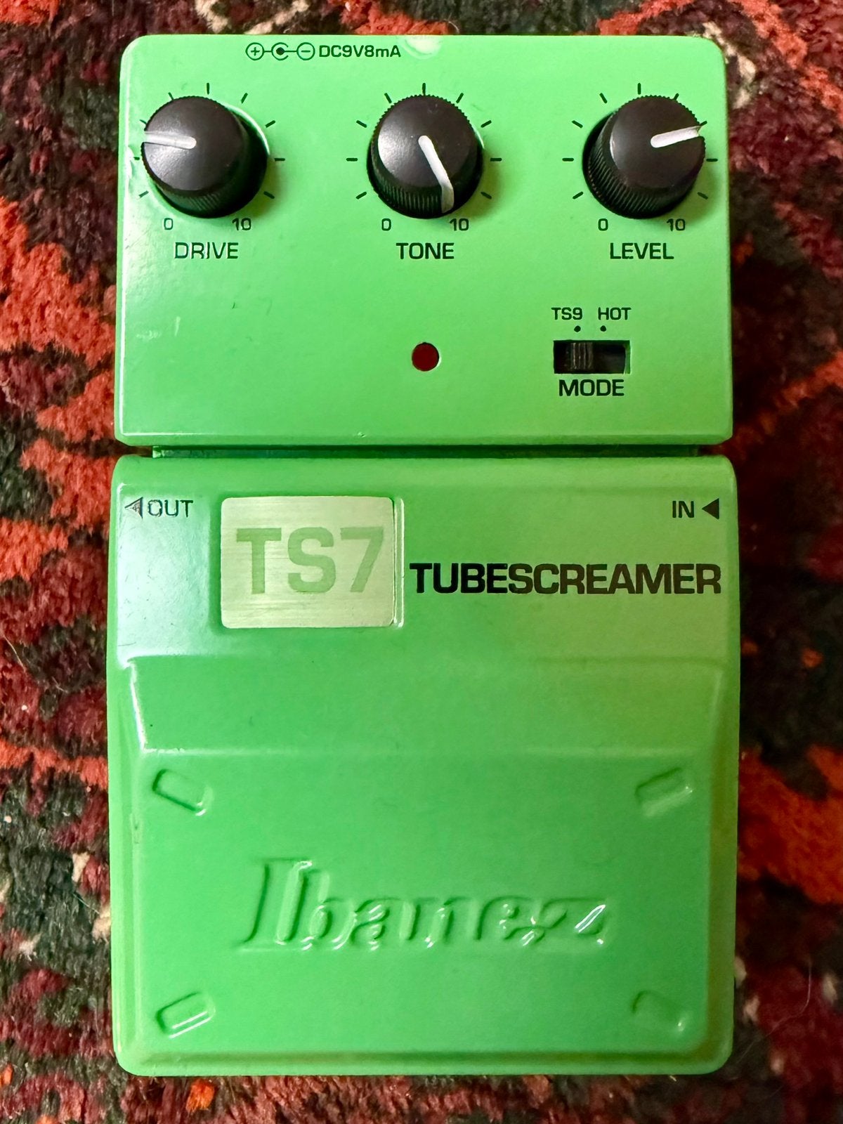 Ibanez TS7 GREEN LTD Tubescreamer Vintage, Muziek en Instrumenten, Effecten, Ophalen of Verzenden, Gebruikt, Delay of Echo