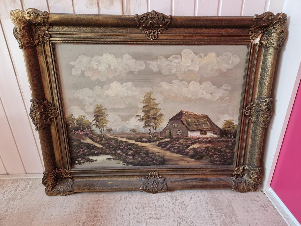Schilderij boerderij 90/70, Ophalen