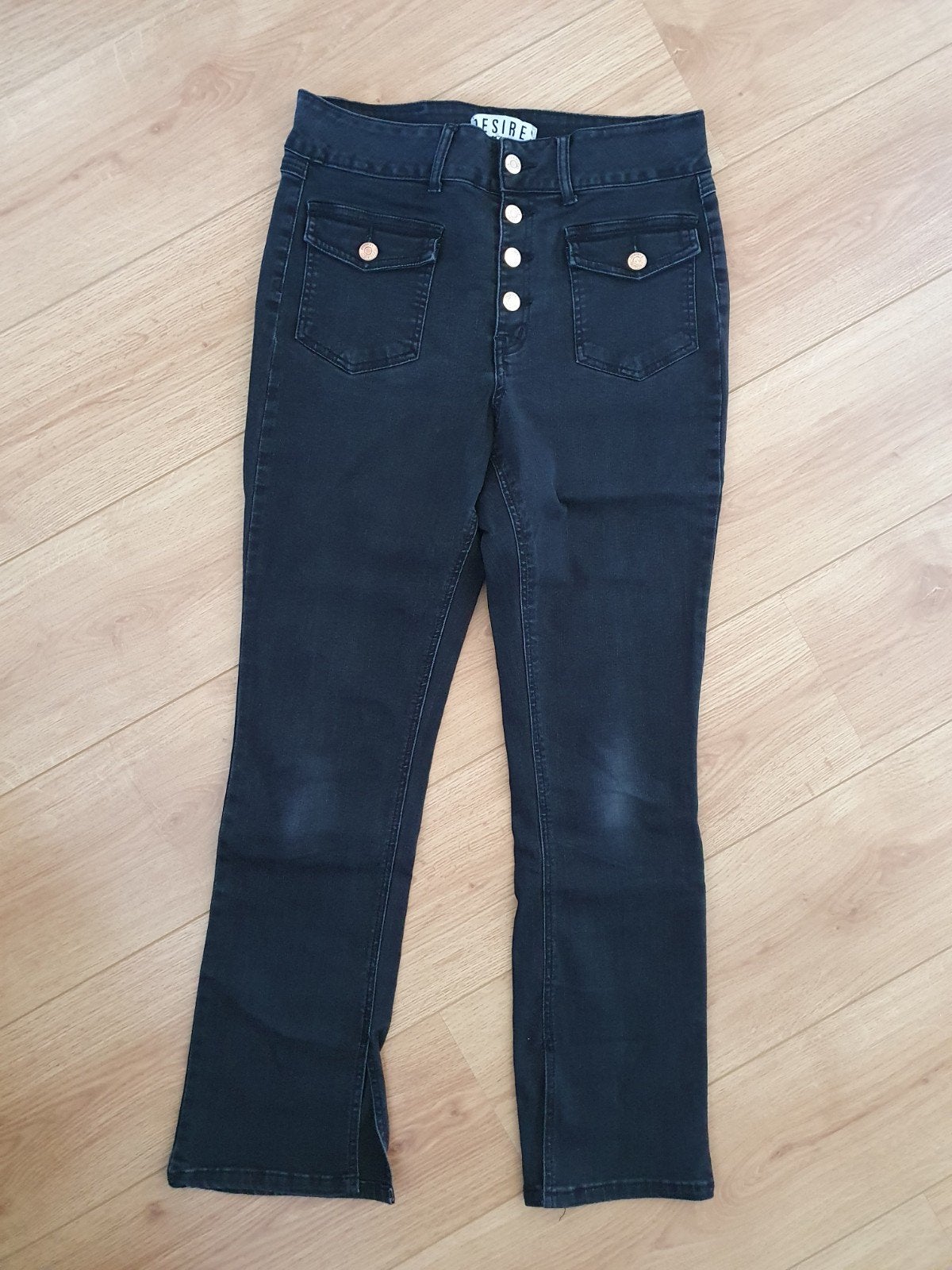 Donkergrijze jeans van Desires maat 32, Kleding | Dames, Desires, Ophalen of Verzenden, Zo goed als nieuw, W30 - W32 (confectie 38/40)