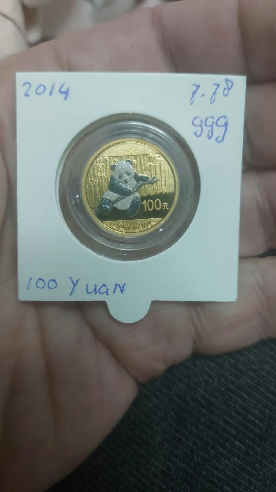 Gouden Chinese Panda Munt 100 Yuan, Ophalen of Verzenden, Oost-Azië, Losse munt, Goud