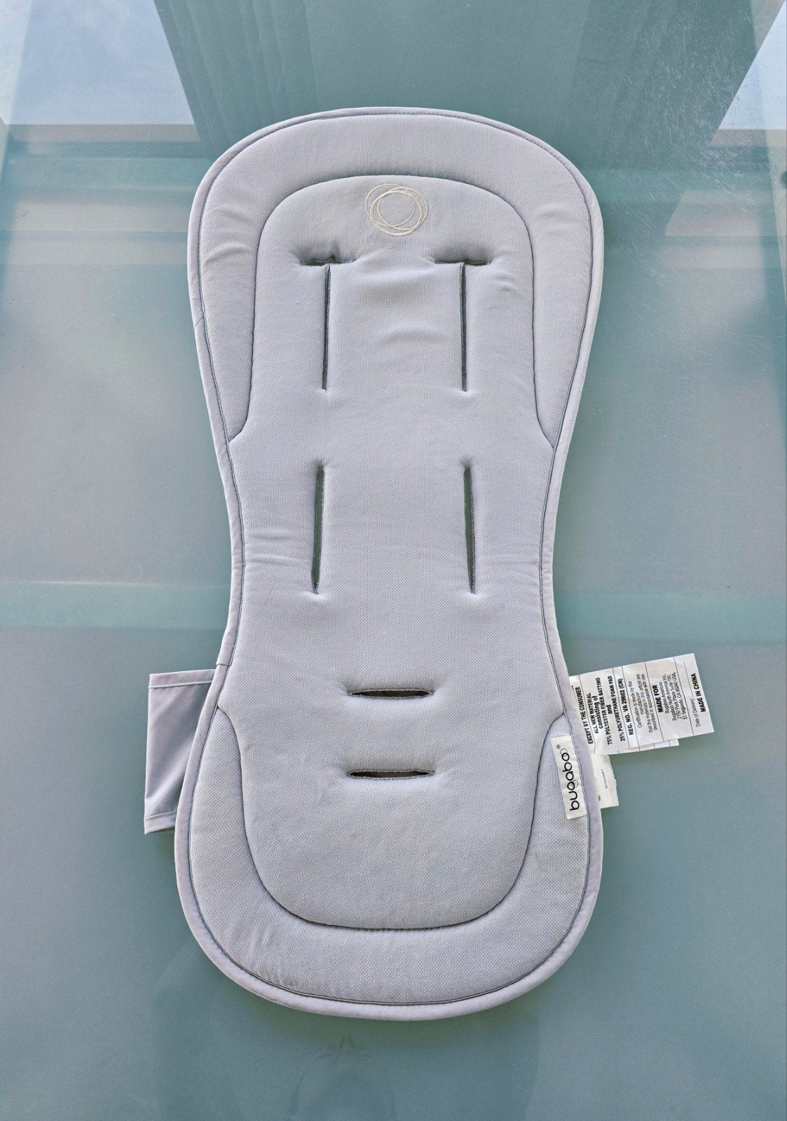 Bugaboo dual comfort seatliner, kleur: Misty Grey, Verzenden, Gebruikt, Bugaboo