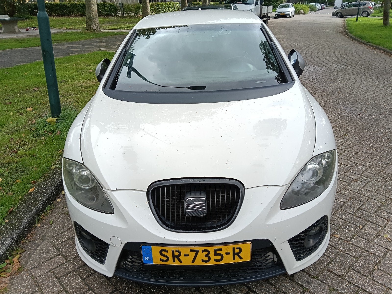 Seat Leon 2.0 16V 147KW FR DSG FLIPPERS 2008 Wit, Auto's, Dealer onderhouden, ABS, 4 cilinders, 1984 cc