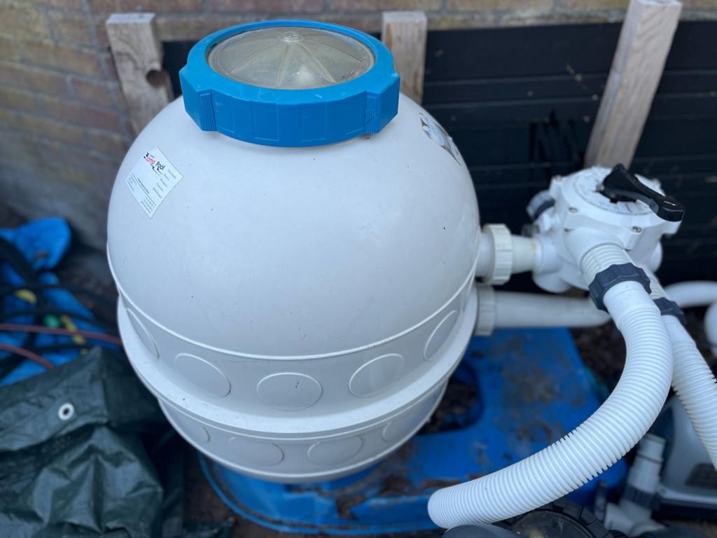 zwembad met zandfilter, zoutwatersysteem ,zwembad, zodiac T3, Ophalen, Gebruikt