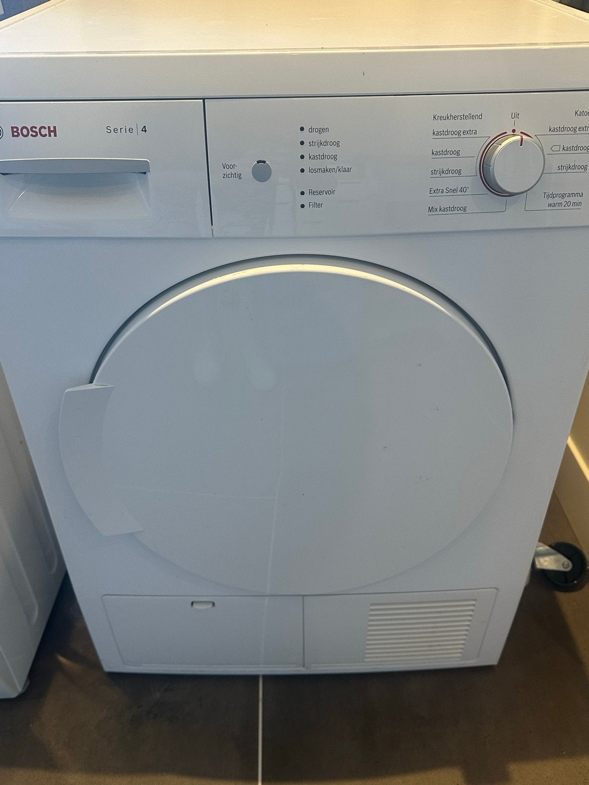 Bosch Serie 4 WTE8417MNL Condensdroger, Ophalen, 6 tot 8 kg, Zo goed als nieuw, Voorlader