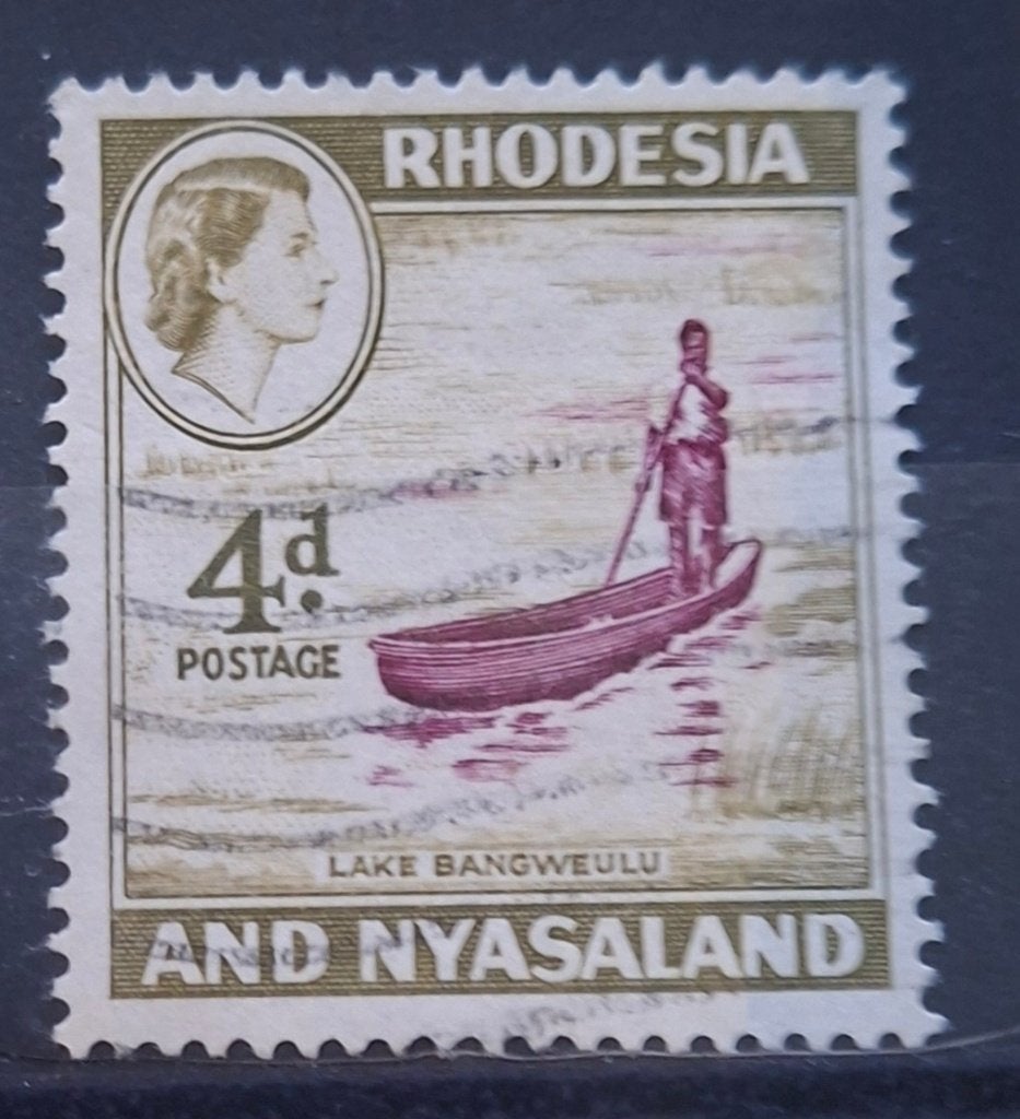 Rhodesie en Nyasaland Postzegel (B3-P29), Ophalen of Verzenden, Overige landen, Gestempeld