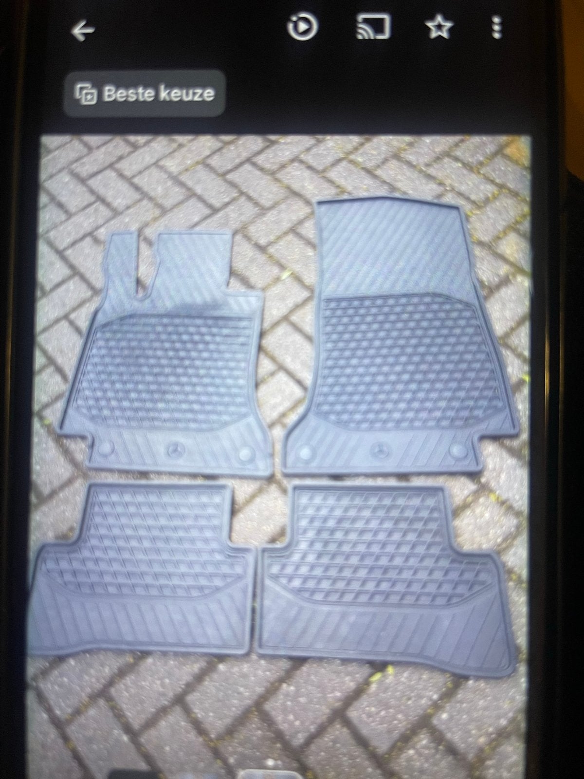 Rubberen automatten Mercedes W205 C-klasse Automaat, Ophalen of Verzenden, Nieuw, Mercedes-Benz