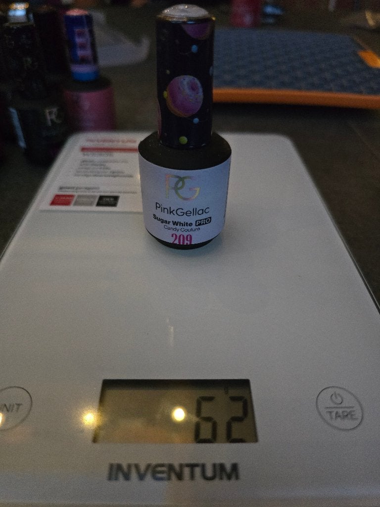 Pink Gellac 209 Sugar White, Ophalen of Verzenden, Gebruikt, Wit, Handen en Nagels