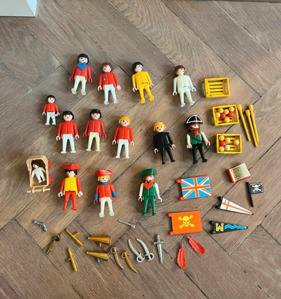 Playmobil piraten vintage vlag kanonskogel doodskop geobra, Ophalen of Verzenden, Gebruikt, Los playmobil
