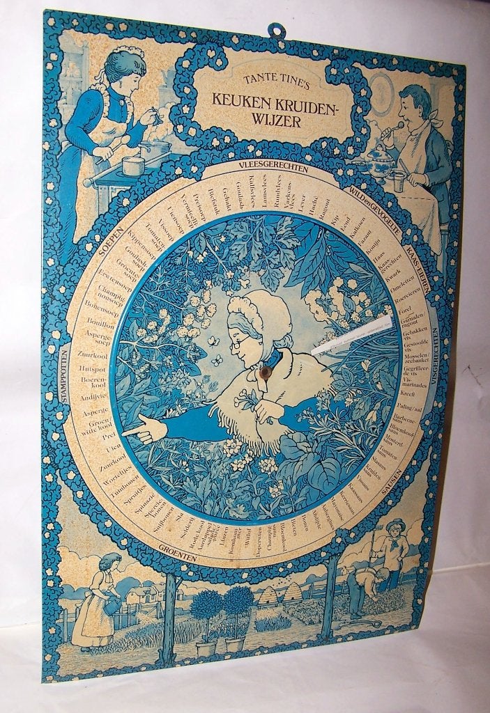 Vintage Tante Tine's Keuken Kruidenwijzer -Keuken Decoratie., Ophalen of Verzenden
