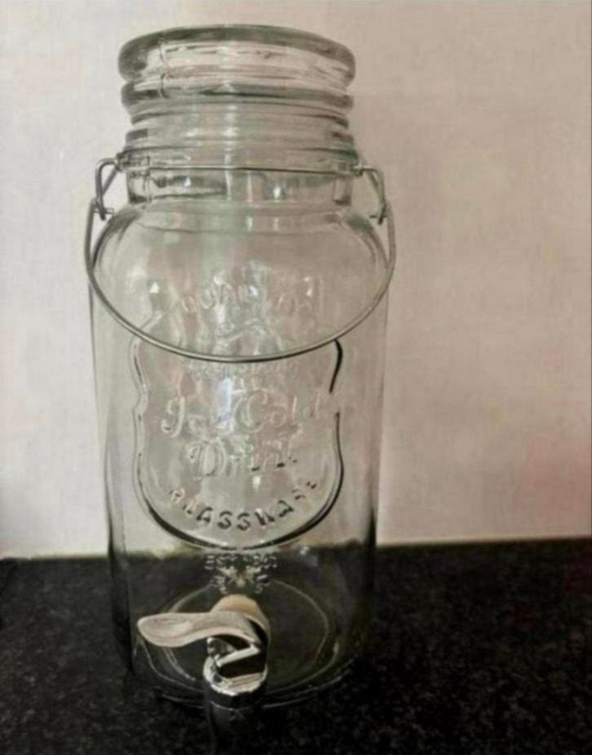 Esschert Design Glazen Drankdispenser - Sapdispenser, Nieuw, Ophalen of Verzenden, Esschert Design, Glas